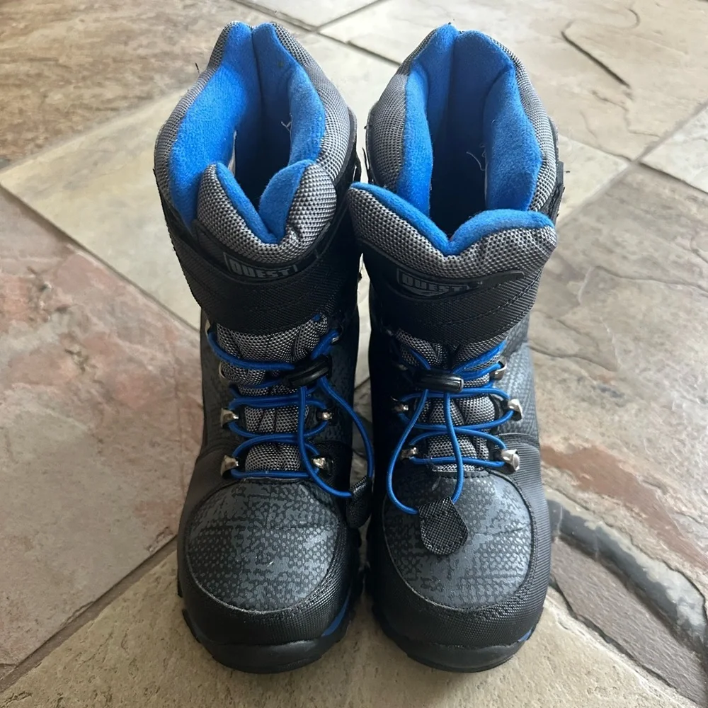 Quest Boys Menace Winter Snow Boots Waterproof 3M Thinsulate 600g Insulated 3